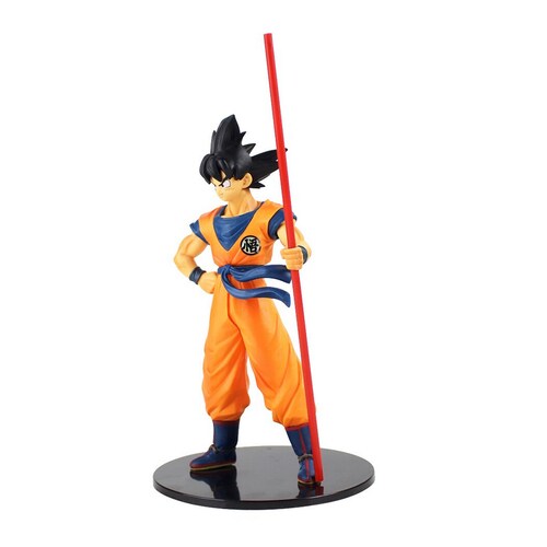 Juguete Muñeco Dragon Ball Z Goku Con Baculo Sagrado Con Caja