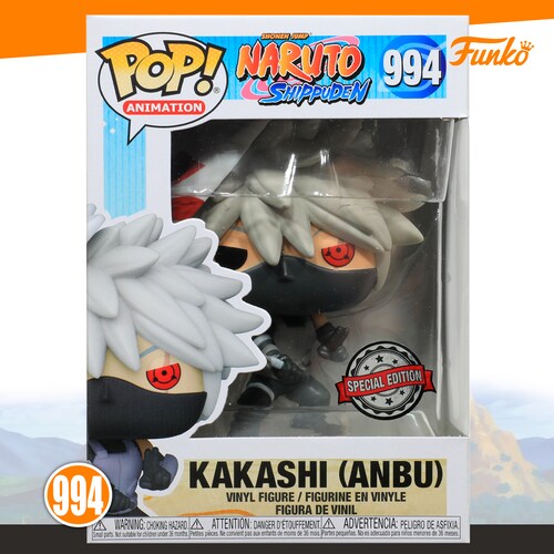 Funko Pop Kakashi Anbu #994 Naruto Shippuden Anime Original con Protector de Acrilico