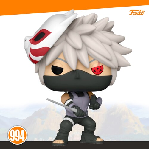 Funko Pop Kakashi Anbu #994 Naruto Shippuden Anime Original con Protector de Acrilico