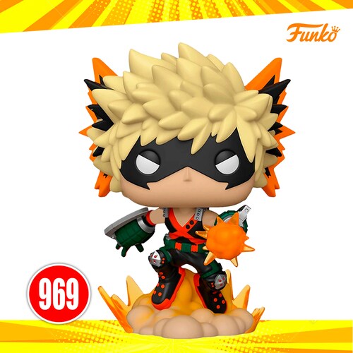 Funko Pop Animation My Hero Academia - Katsuki Bakugo Explosión #969 con Protector de Acrilico