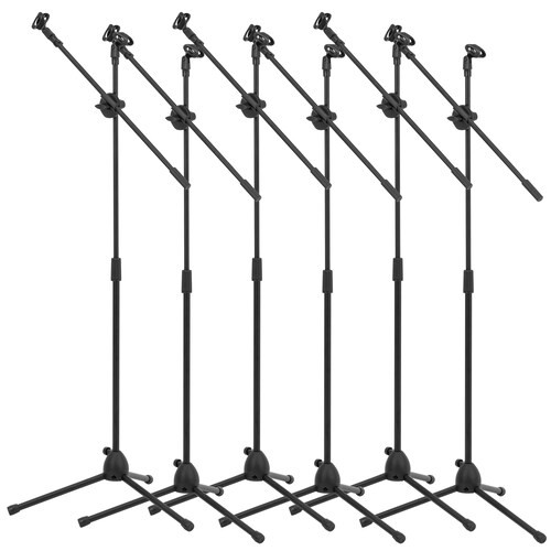 Pedestal De Tripie Para Micrófono Ajustable De Metal 6 Pz