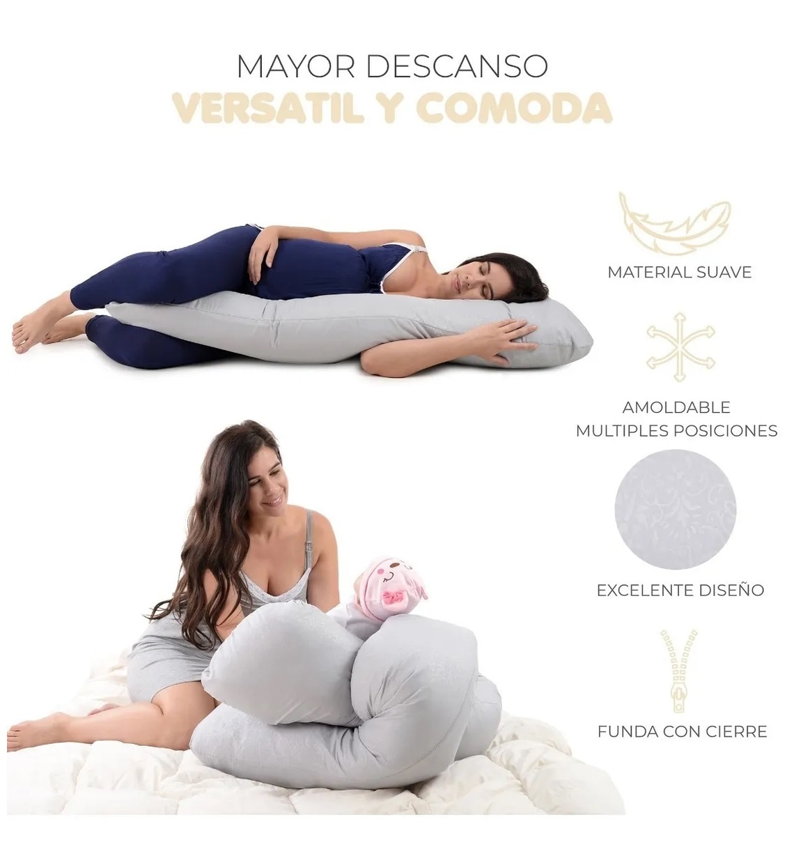 Almohada discount ortopedica embarazo