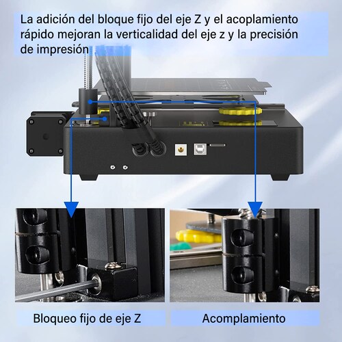 Impresora 3D C/ Alta Precisión De Impresión Y Doble Guía Lineal Tecnología De Impresión Fdm