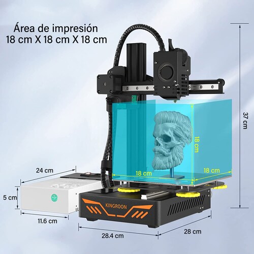 Impresora 3D C/ Alta Precisión De Impresión Y Doble Guía Lineal Tecnología De Impresión Fdm
