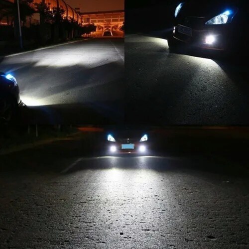 2 Piezas H11 Luz De Coche De Repuesto De Bombilla Led Blanca