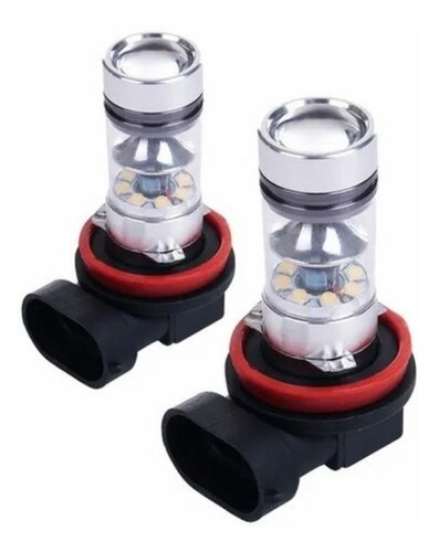 2 Piezas H11 Luz De Coche De Repuesto De Bombilla Led Blanca
