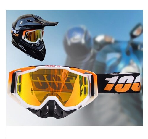 Gafas De Motocross Anti-UV A Prueba De Viento MX ATV MTB Gafas De Bicicleta  Todoterreno Gafas De Casco De Moto De Esquí Al Aire Libre
