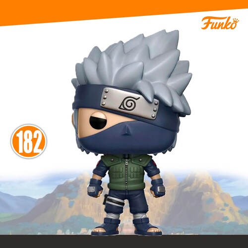 Funko Pop! Anime:Naruto - Kakashi #182 con Protector de Acrilico
