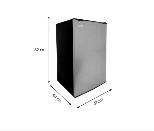 Frigobar Refrigerador Coolteche Freezer Acero 90l 3.2 Ft³