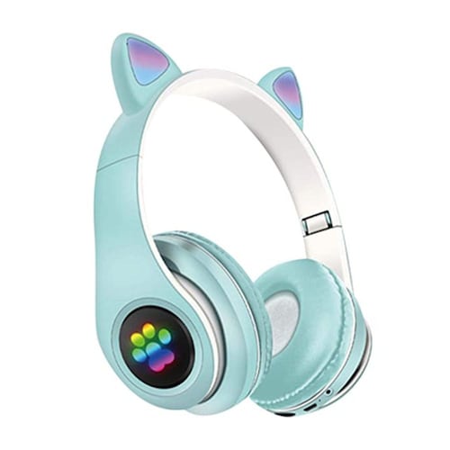 Audífonos diadema con orejas de gato bluetooth Gadgets&Fun con luces LED