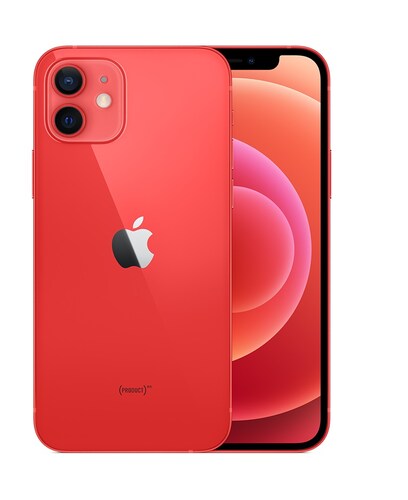 Celular iPhone 12 64GB Rojo-Funda de Regalo-Reacondicionado Grado A .