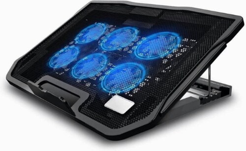 Enfriamiento Para Portátil Con 6 Ventiladores