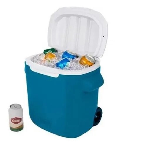 Hielera Portátil Con Ruedas 28 Qt P/ 39 Latas Ocean Coleman
