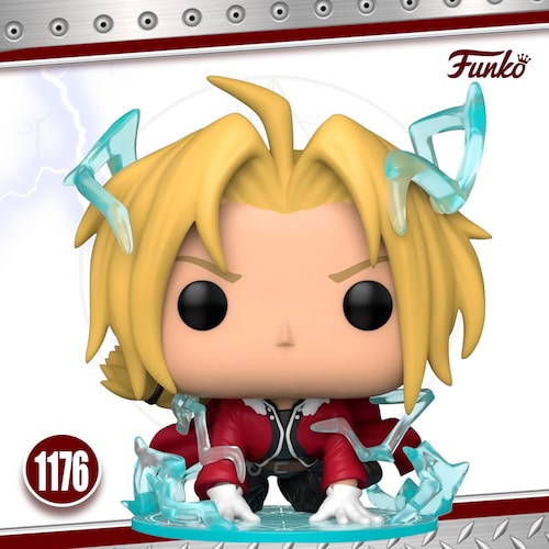Funko Pop Animation: Full Metal Alchemist- Edward w/Energy #1176 con Protector de Acrilico