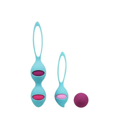 Bolas Kegel Set Ejercitador Suelo Piso Pélvico Kit 4 Pesas