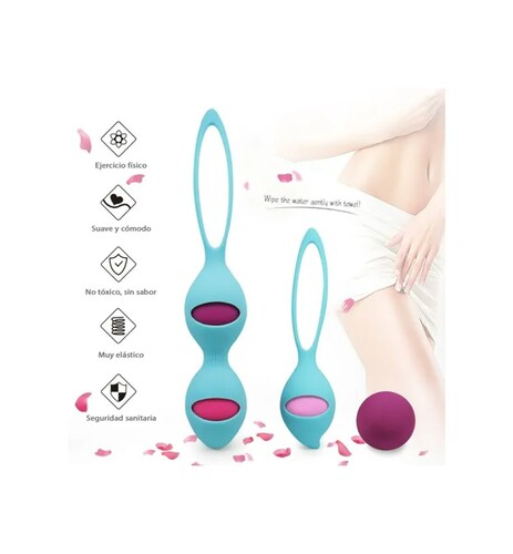 Bolas Kegel Set Ejercitador Suelo Piso Pélvico Kit 4 Pesas