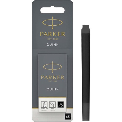 Cartuchos Para Pluma Fuente Parker Negro
