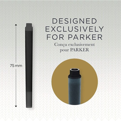Cartuchos Para Pluma Fuente Parker Negro