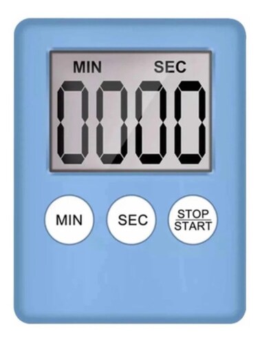Temporizador Digital Lcd Para Cocina Azul