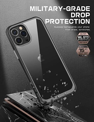 Funda para iPhone 12 Pro Max 2020 6.7 pulgada UBStyle-Black