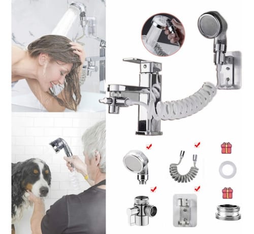 Manguera Filtro Regadera Extensible Lavabo Grifo Flexible