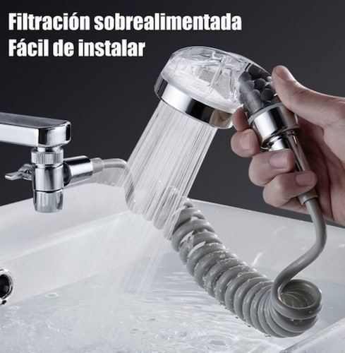 Manguera Filtro Regadera Extensible Lavabo Grifo Flexible