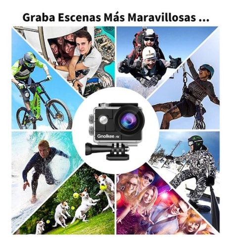 Cámara De Acción 4k 16mp Wifi Con 2 Baterías