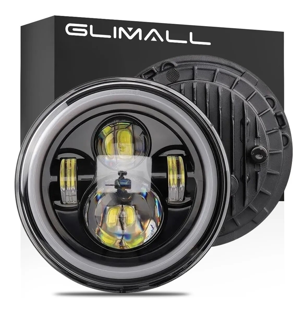 Faro Moto LED SUPAREE 7 Pollici - 6000K, 12V, Con DRL E Indicatori Di Direzione, Impermeabile IP67
