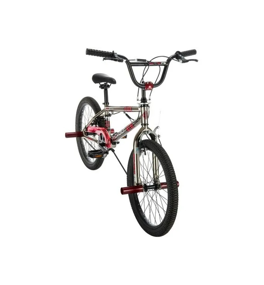 Bicicleta best sale bmx plateada