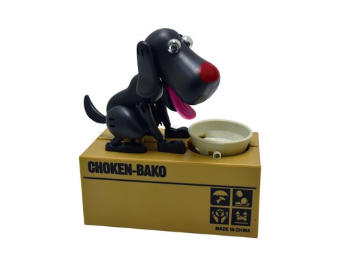 ALCANCIA PERRO COME MONEDAS
