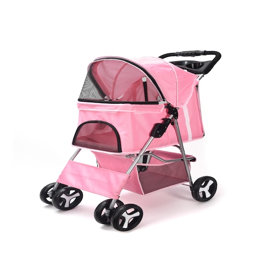Carriola Transportadora Plegable Para Perro Gatos Mascotas