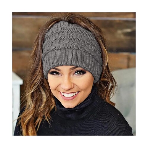 2 Gorro Cc Coleta Chongo Mujer Moda Regalo Novia Amiga Frío