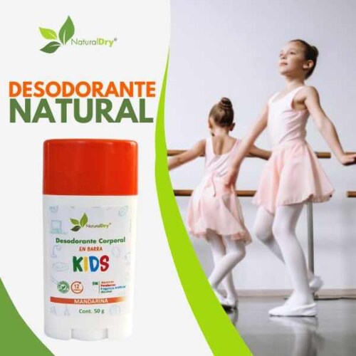 NaturalDry - 2 Desodorantes corporal en barra: 1 Unisex + 1 Kids  - Sin aluminio - Neutraliza el mal olor