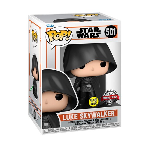 Funko Pop Luke Skywalker #501 Glow Star Wars Figura Original