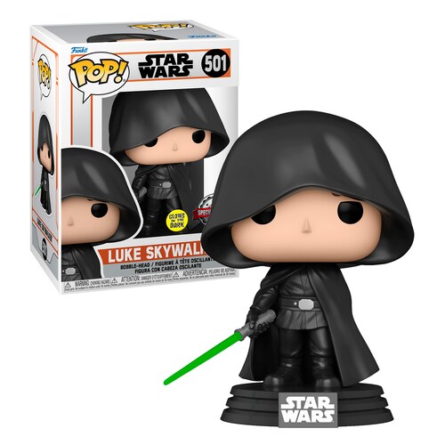 Funko Pop Luke Skywalker #501 Glow Star Wars Figura Original