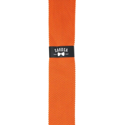 Corbata Tejida Orange Caballero Hombre Sarosa				