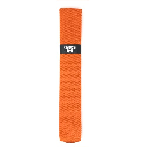 Corbata Tejida Orange Caballero Hombre Sarosa				