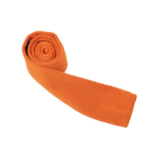 Corbata Tejida Orange Caballero Hombre Sarosa				
