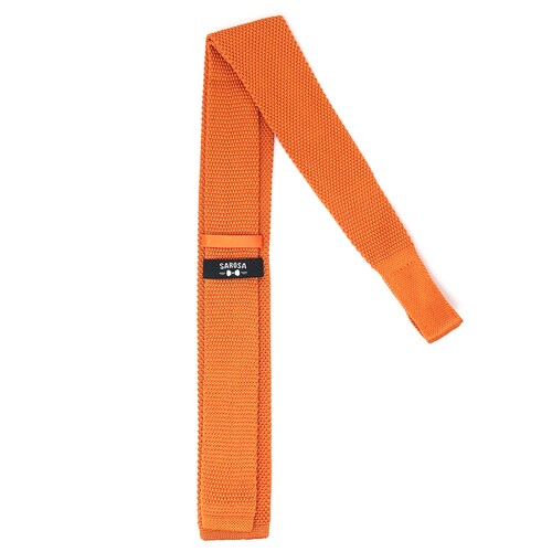 Corbata Tejida Orange Caballero Hombre Sarosa				