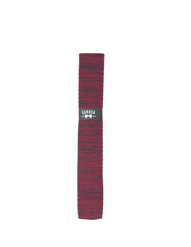 Corbata Tejida Roji-Azul Caballero Hombre Sarosa				