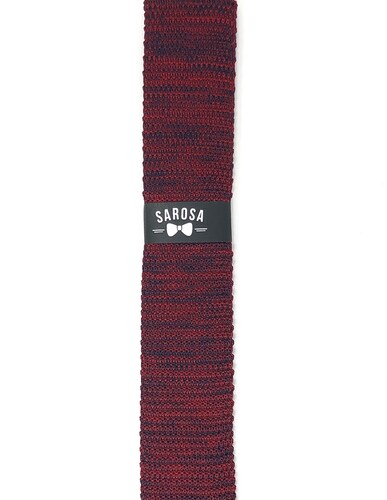 Corbata Tejida Roji-Azul Caballero Hombre Sarosa				