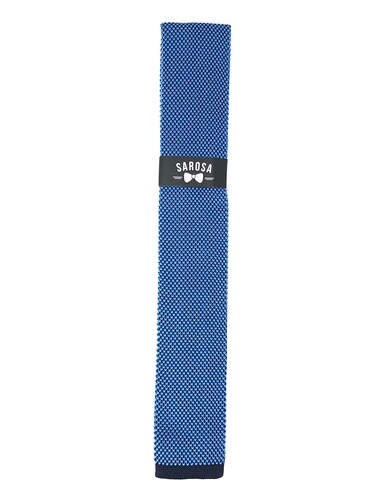 Corbata Tejida Electric Blue Caballero Hombre Sarosa				