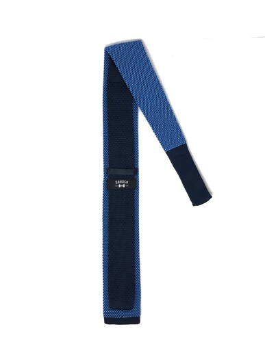 Corbata Tejida Electric Blue Caballero Hombre Sarosa				