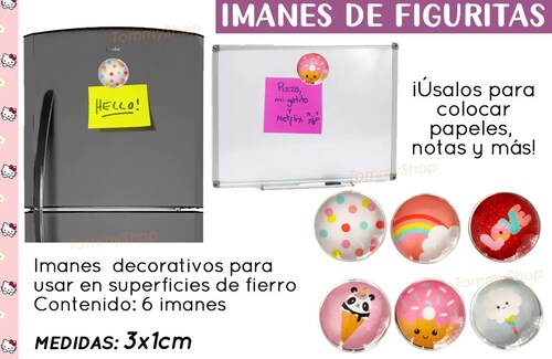 Pines Magneticos Imanes Para Pizarron Superficies Fierro Notas.