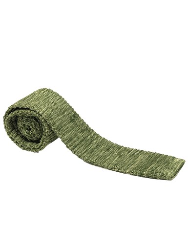 Corbata Tejida Verde Oliva Caballero Hombre Sarosa