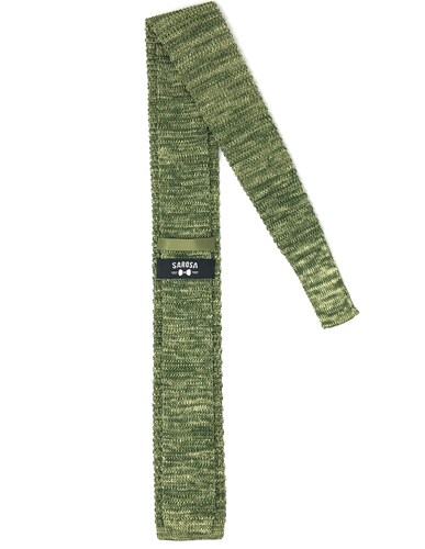 Corbata Tejida Verde Oliva Caballero Hombre Sarosa