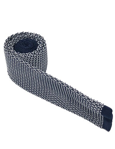 Corbata Tejida Blanqui-Azul Caballero Hombre Sarosa				