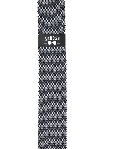 Corbata Tejida Blanqui-Azul Caballero Hombre Sarosa				