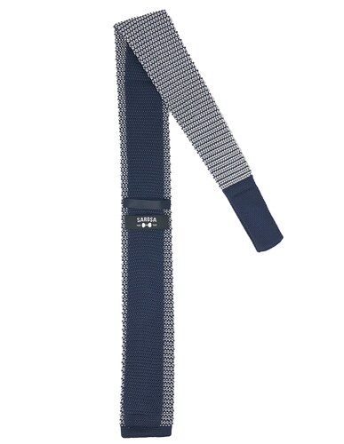 Corbata Tejida Blanqui-Azul Caballero Hombre Sarosa				