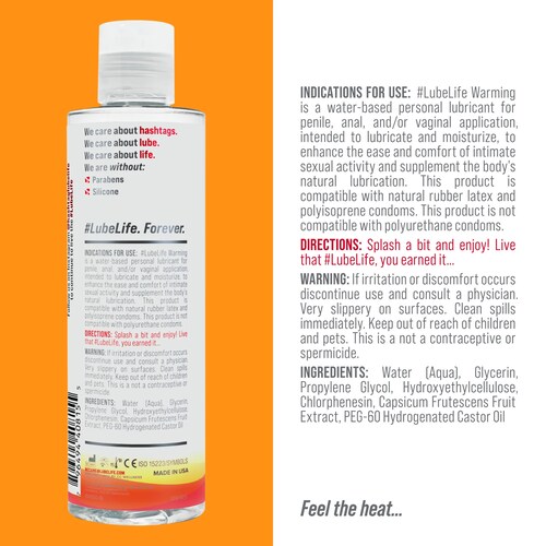 Lubelife Warming  Lubricante Efecto Caliente 240ML